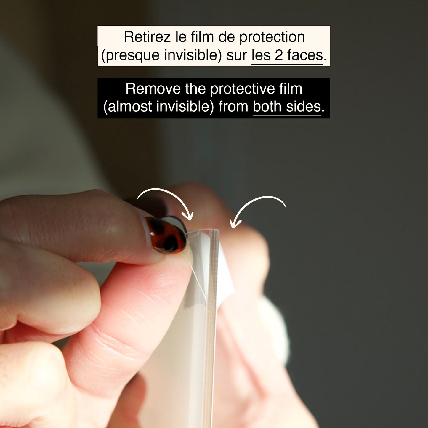 Film protecteur sur l'acrylique - MAKK DESIGN