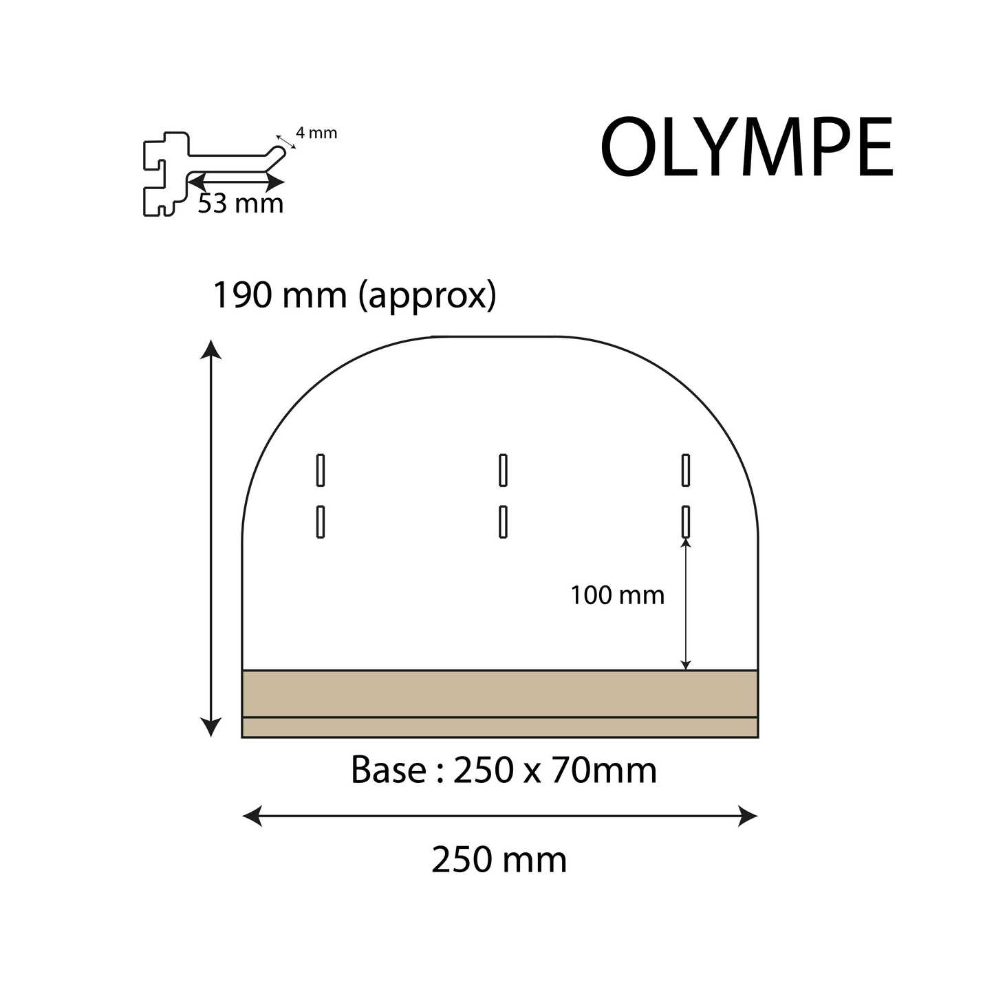 Présentoir à porte-clés OLYMPE - petit