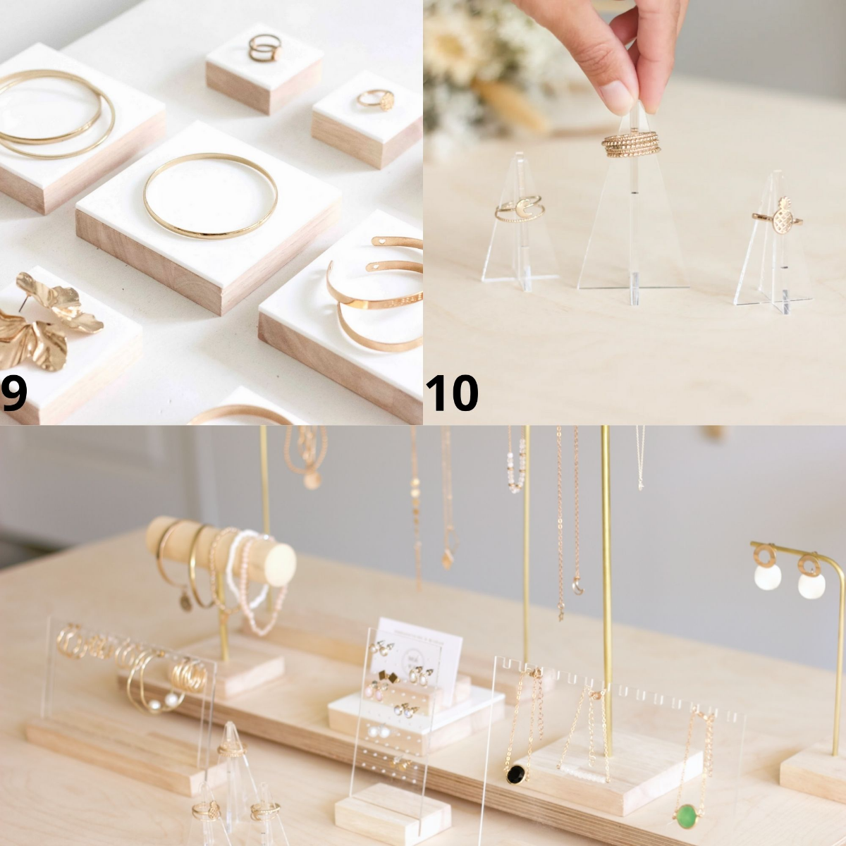 Support et présentoirs à bijoux pour profesionnels