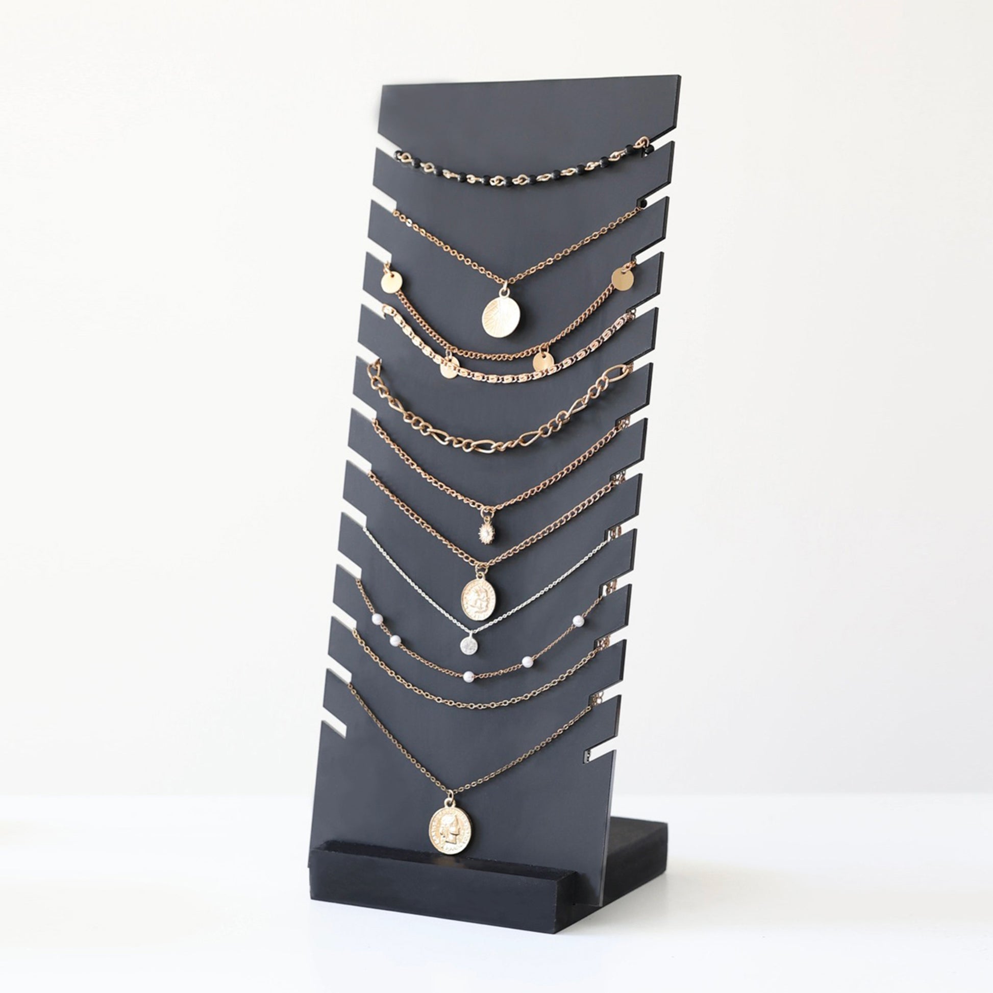 Wooden jewelry displays