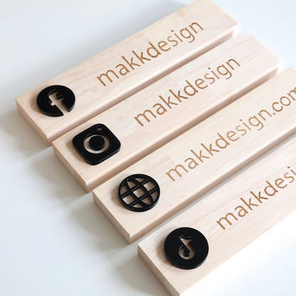 FOLLOWUS, customisable wooden Instagram display