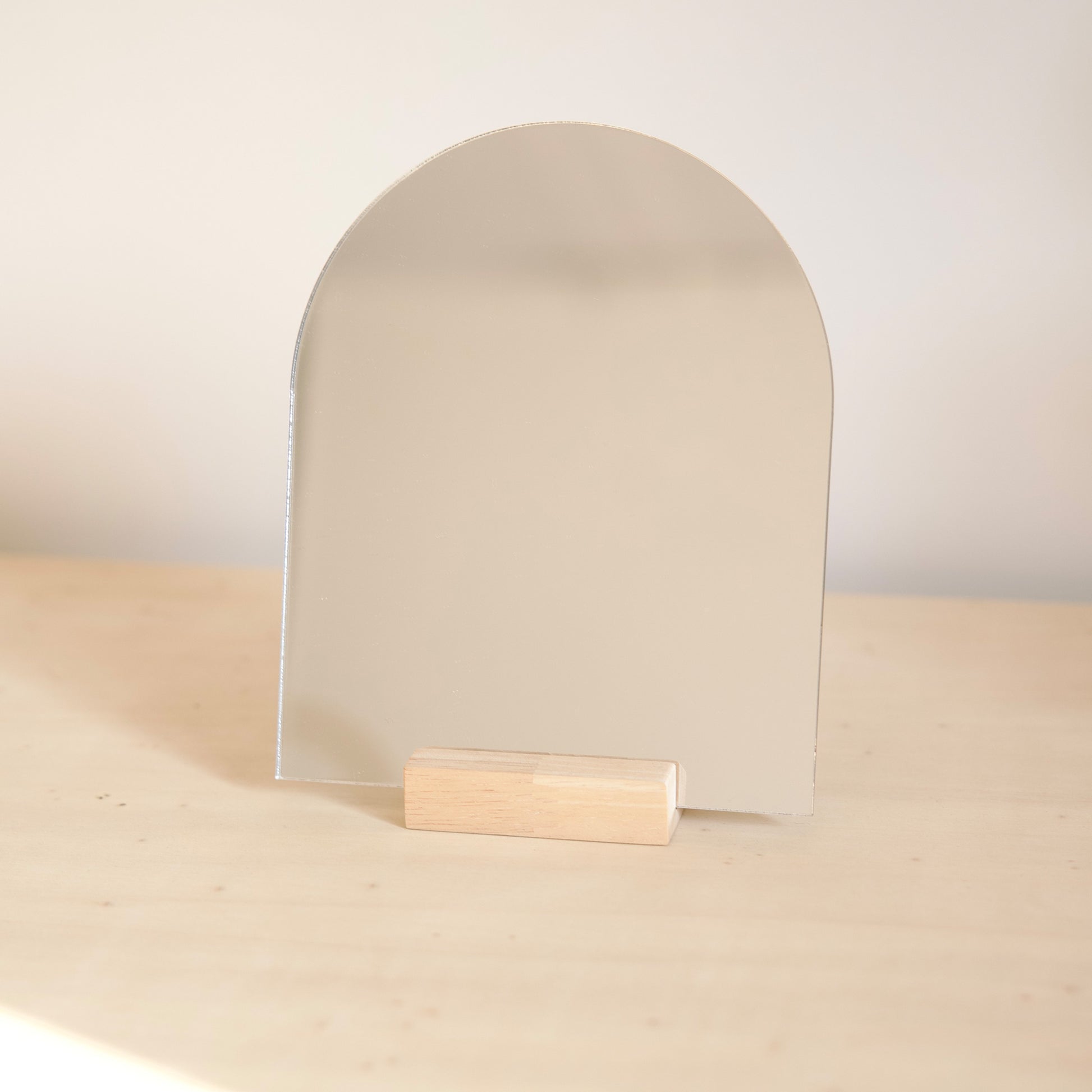 Minimalist wooden mirror Makk Design