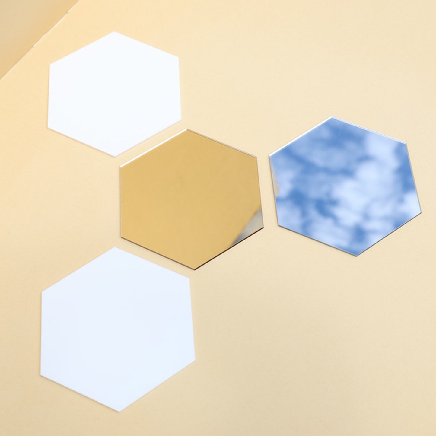 Large HEXAGON tabletop trays