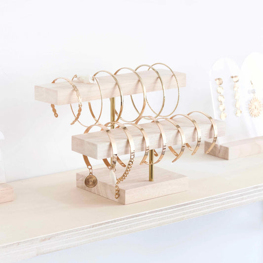 Bracelet Display MONA, Wooden Jewelry Stand and Bracelet Organizer 