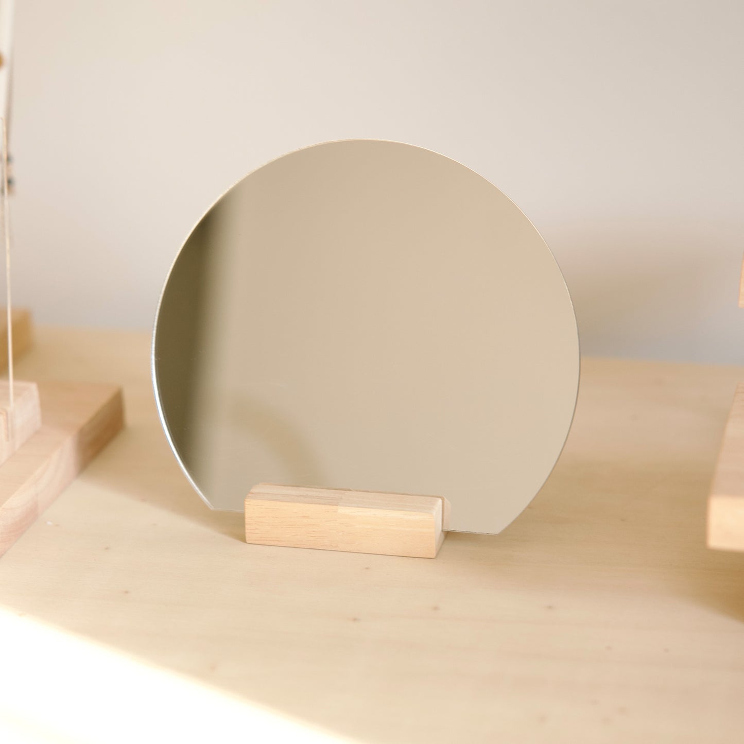 Round table mirror made in France