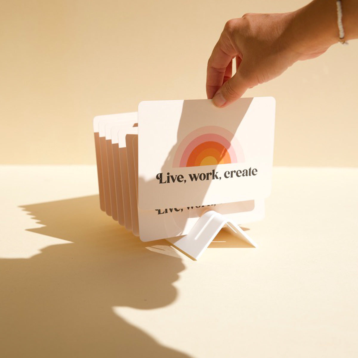 Branded card display for stores