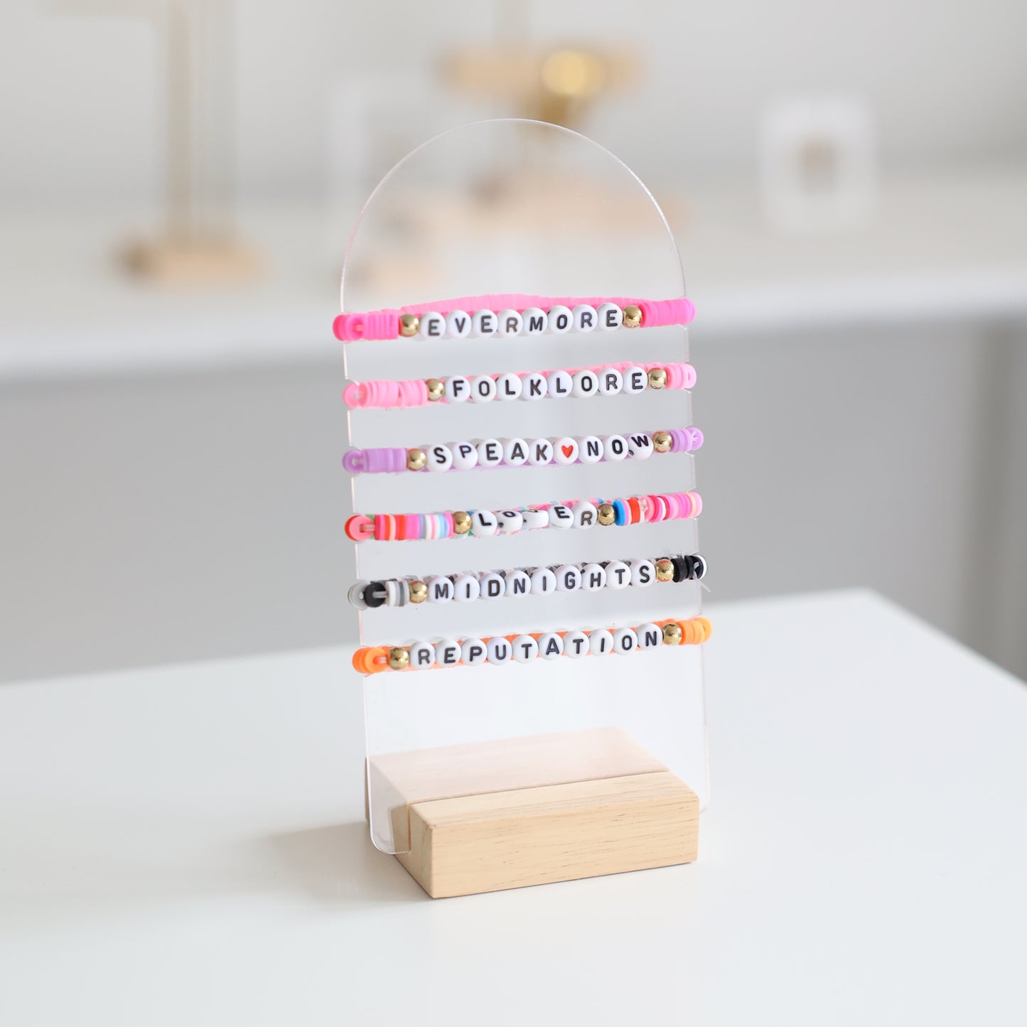 message bracelet display 
