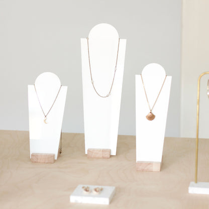 Display stand for necklaces and pendants