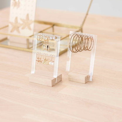 Display stand for acrylic and wood earring