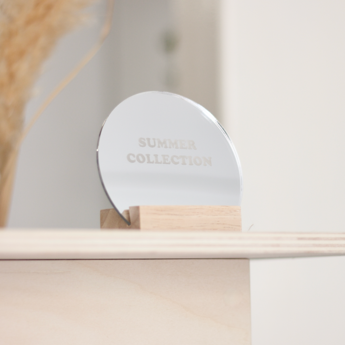 Rounded mirror decoration made in France by Makk Design