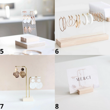 Pack of jewelry holders for store merchandising