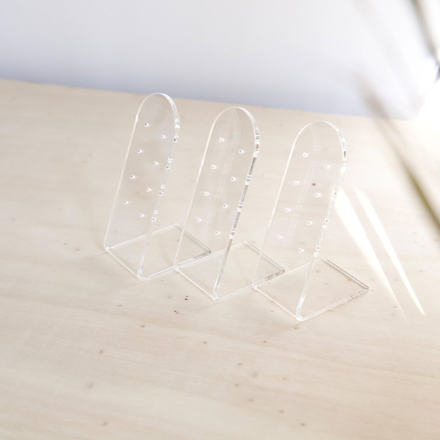 Porte bijoux en acrylique transparent pour boucles d'oreilles