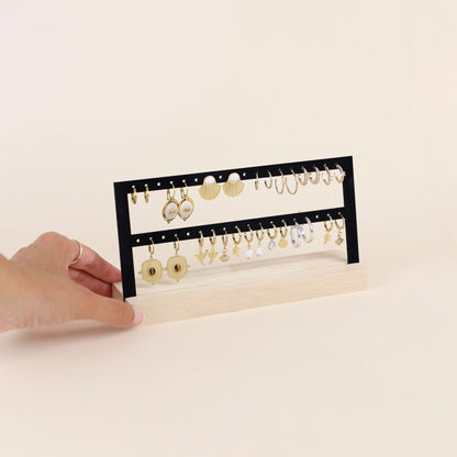 Porte bijoux noir et bois pour les magasins et professionnels - Makk Design