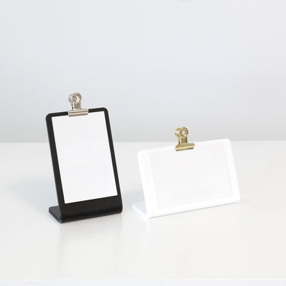 Présentoir ROBBY en acrylique pour cartes de visite au format paysage ou portrait, fabriqué en France