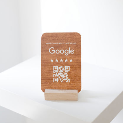 Plaque avis Google REVIEW rectangle