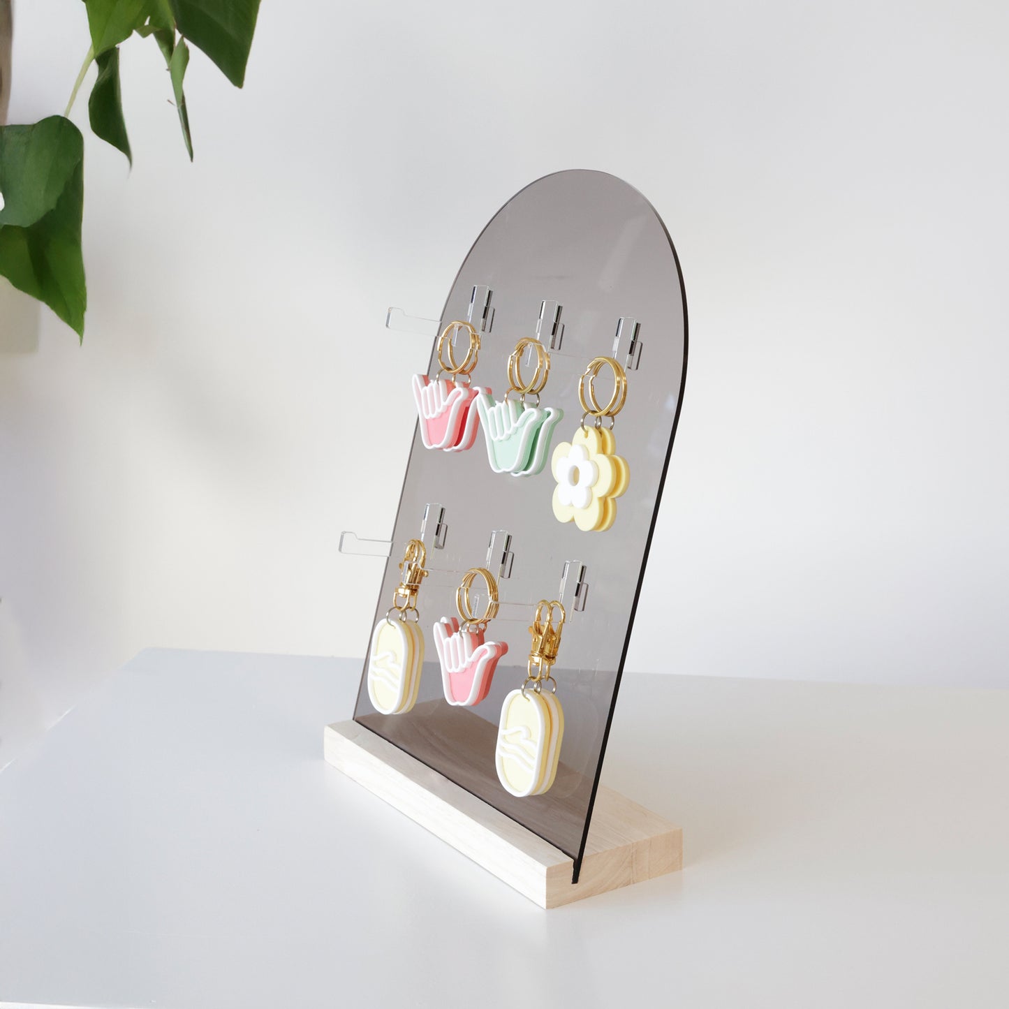 support de présentation pour les magasins et boutiques, en bois et acrylique