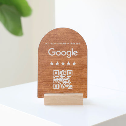 Présentoir QR code Google personnalisé, pour les entreprises