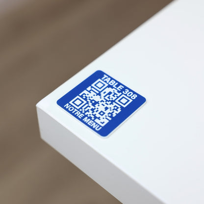 QR code et numéro de table autocollant, expédition rapide