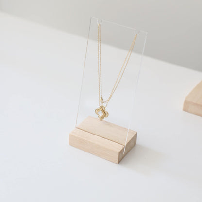 Lot de 5 présentoirs à colliers OUTLET, porte bijoux transparent, porte collier, présentoirs à collier à en bois pour les professionnels