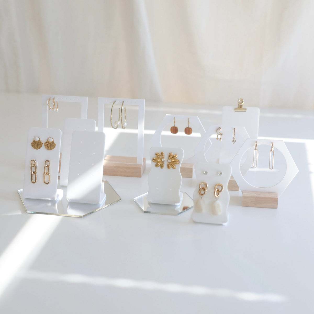 ensemble de présentoirs bijoux mariage