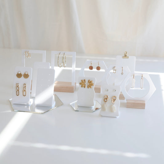 ensemble de présentoirs bijoux mariage
