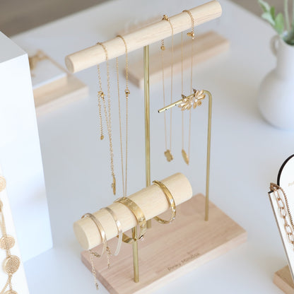 presentoir à bijoux en bois professionnel