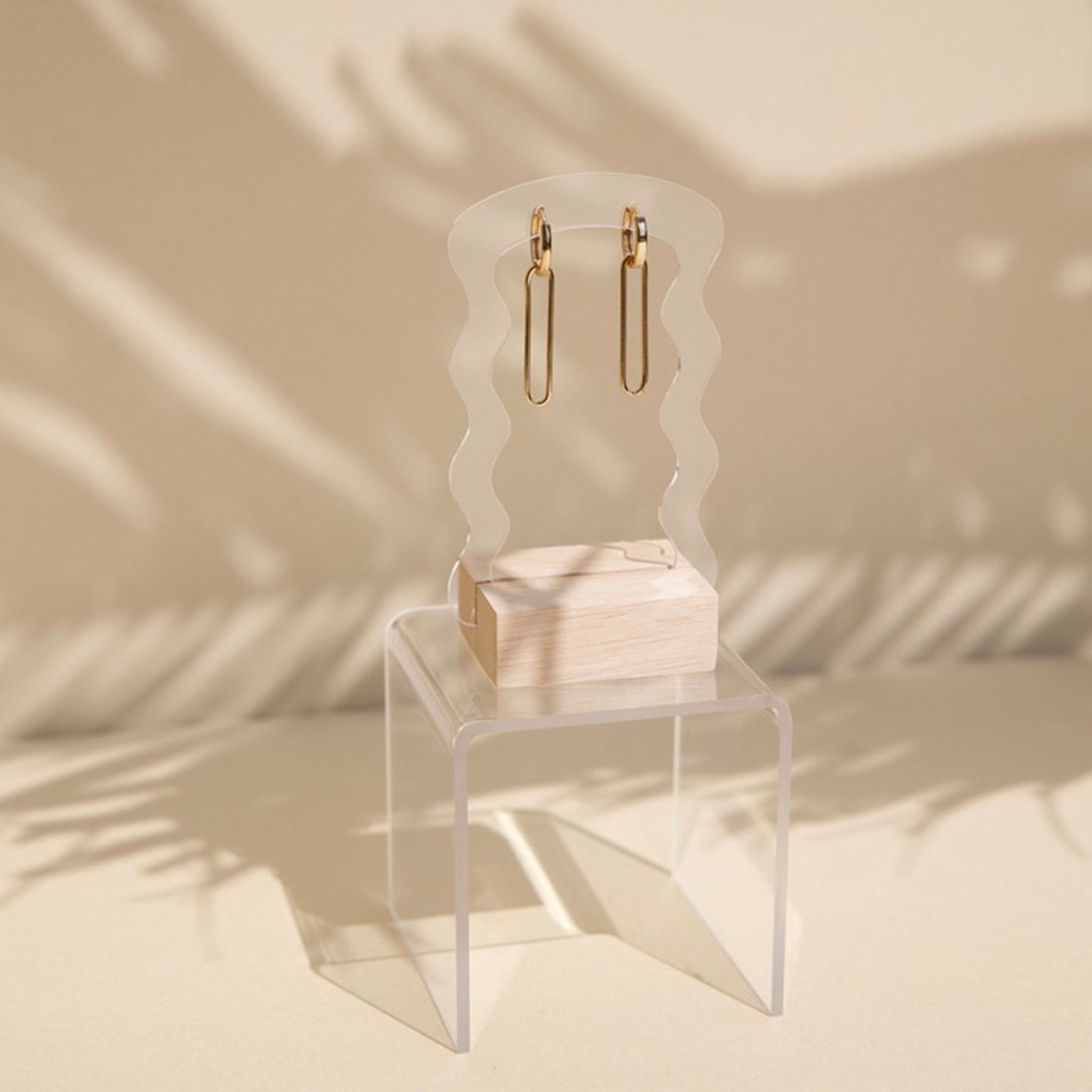 Porte boucles d'oreilles en acrylique transparent - Makk Design – makkdesign
