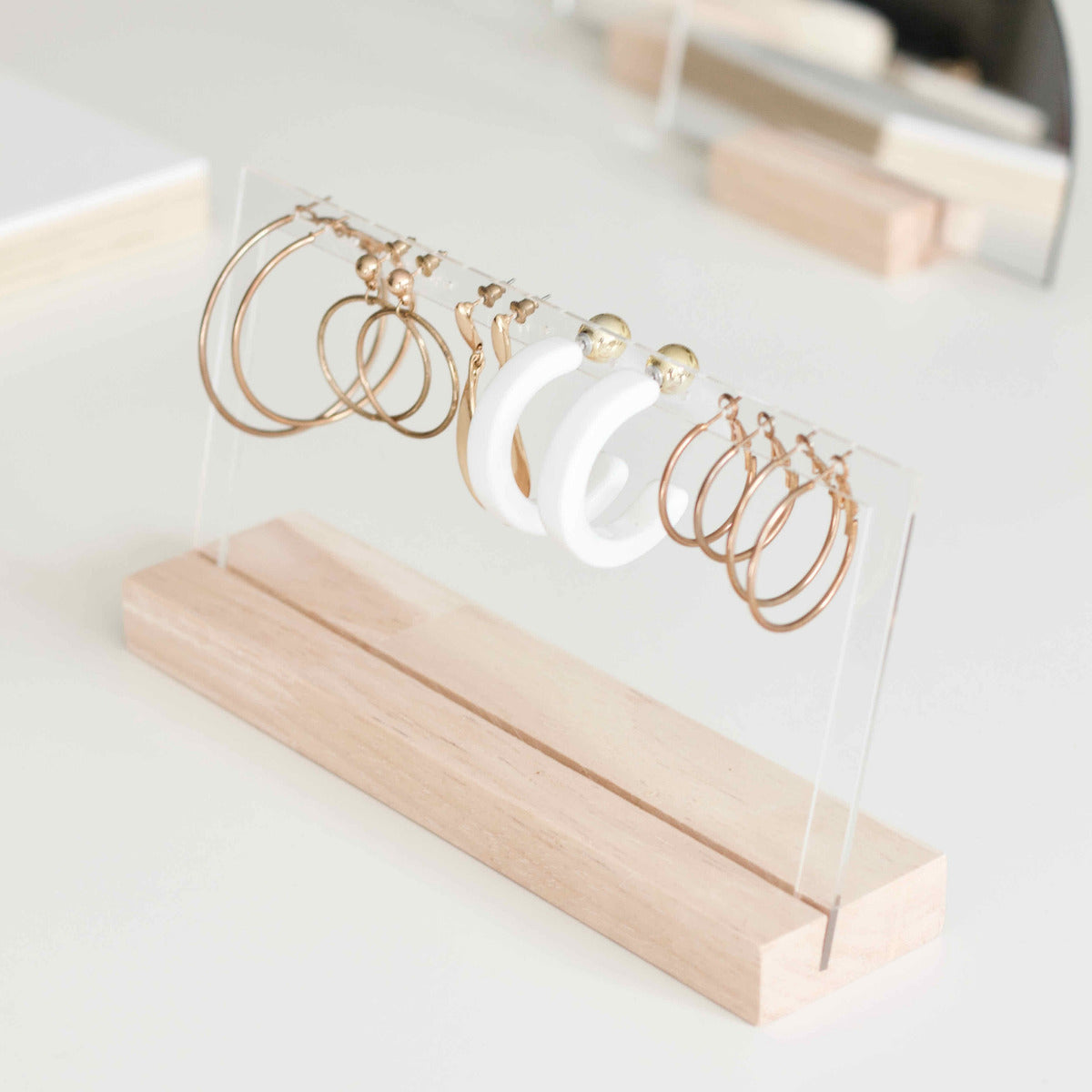 présentoir à boucles d'oreilles professionnels pour créateur de bijoux 